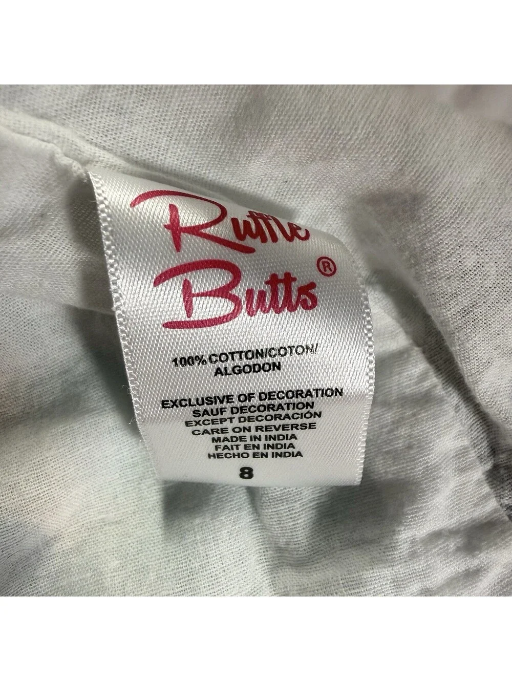 Rufflebutts Mint Green Gingham Check Long Sleeve Lined Dress Pink Accents Sz 8